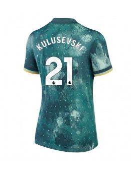 Billige Tottenham Hotspur Dejan Kulusevski #21 Tredjedrakt Dame 2024-25 Kortermet